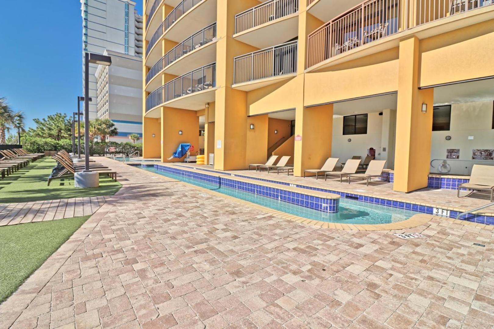 شاطئ ميرتل Beautiful Warm Ocean View Beach Condo With Pool المظهر الخارجي الصورة