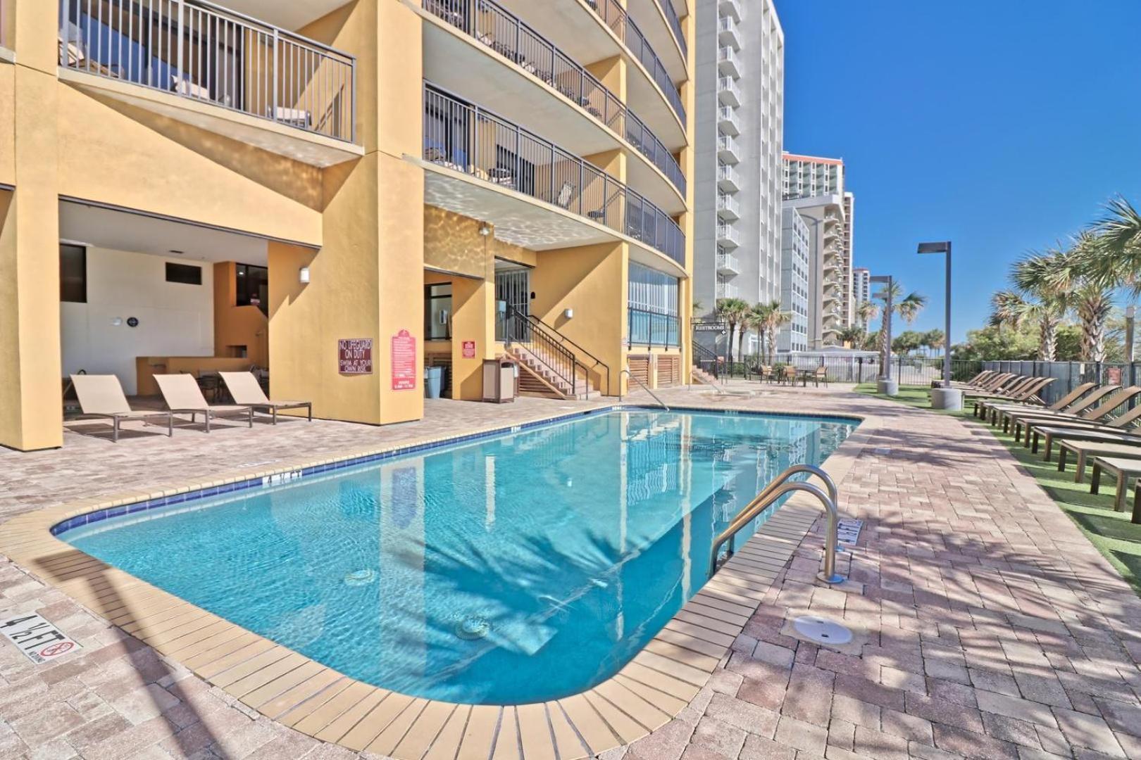 شاطئ ميرتل Beautiful Warm Ocean View Beach Condo With Pool المظهر الخارجي الصورة